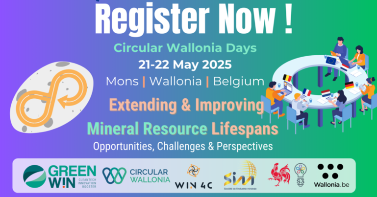 Circular Wallonia Days 2025 : 2 jours consacrés aux matériaux minéraux au sein du secteur de la construction.