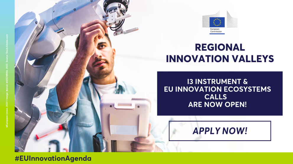 L'appel à projet Regional Innovation Valleys est ouvert