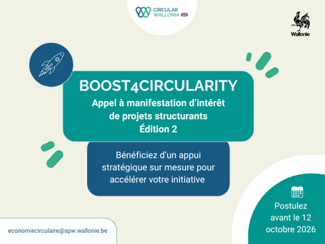 Ill. Boost4Circularity - édition 2 : faites passer votre projet circulaire à la vitesse supérieure